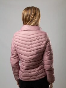 Shopilinc Chamarra Capitonada Dama Mujer - Rosa - Ver 3