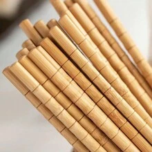 10 雙竹筷 - 適合每餐! - 棕色 - 查看 3