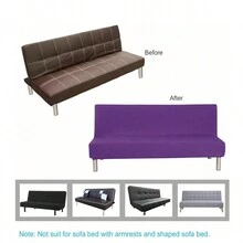 1入組高彈性樹紋沙發床罩,安裝方便、多種尺寸可選,織花摺疊床罩,寵物友好,四季通用裝飾 - 淺灰色 - 查看 5