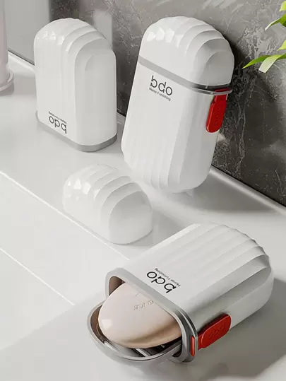 1 pieza Caja de jabón de viaje con estilo minimalista, Envase portátil de almacenamiento cosmético, Adecuado para excursionismo y camping al aire libre, Caja de jabón de viaje con tapa, Suministros de almacenamiento para el baño, Accesorios esenciales de viaje, Organizador de viaje para playa, vacaciones de verano, vuelta al colegio, Suministros escolares, Vacaciones, Artículos esenciales de vacaciones, Accesorios, Perfume para mujeres, Perfume para hombres, Botella de perfume, Accesorios de viaje, Imprescindibles de viaje, Accesorios escolares, Cosas para vuelta al colegio