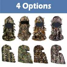 MOORSEE 1 件迷彩火雞狩獵面罩、迷彩葉罩全臉面罩、迷彩戶外面罩 - 樹葉迷彩3 - 查看 3