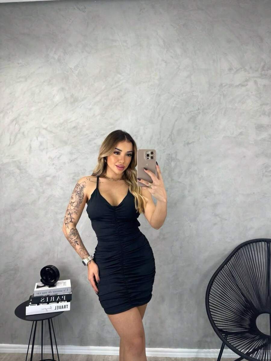 Women Dresses - 黑色 - 查看 1