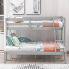 Twin over full bunk bed - Grey - View 11