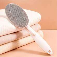1個去除衣物、地毯上毛髮的毛刷,可旋轉去除毛髮,去除衣物毛球及貓毛粘性刷,毛髮神器家用清潔工具 - 白色 - 查看 5