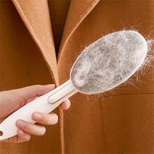 1個去除衣物、地毯上毛髮的毛刷,可旋轉去除毛髮,去除衣物毛球及貓毛粘性刷,毛髮神器家用清潔工具 - 白色 - 查看 3