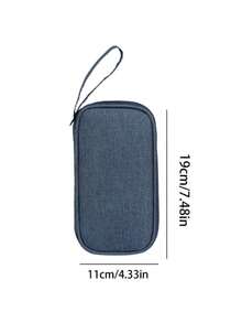 1 Miếng Đa chức năng Số Túi bảo quản Đối với Cáp , Bộ sạc , Tai nghe Và Khác Dung lượng lớn Du lịch Tổ chức Túi đựng Với Gấp lại - Màu xanh lam - Xem 4