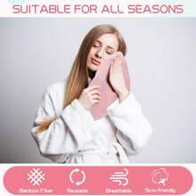 20pcs Disposible Washcloth For Bathing, Hand And Face, Multi-Purpose Adhesive Fiber Cleaning Cloth, Soft And Quick Drying, For Women, Babies, And General Cleaning, (Multiple Colors, 25*25cm/10 X 10 Inches) - Multicolor - View 6