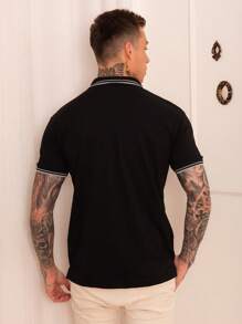 Men Polo Shirts - Black - View 5