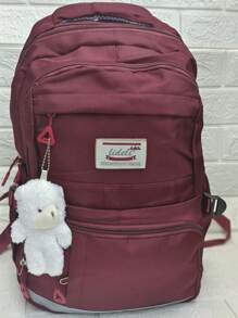 Women Fashion Backpacks - 紅色 - 查看 4