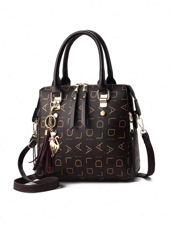 Bolso para mujer /Bolso de hombro clásico retro con cremallera para mujer/Bolso de hombro de diseñador para mujer Bolso hobo con correa de cadena Regalo/Bolso de mujer Cartera de mujer de moda Bolso escolar de PU Mochila de hombro bolso de mano