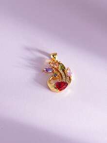 1 Set Of Shiny Rhinestone Pendant, Can Be Diy As Necklace Or Earrings, Various Styles Available - Sunflower - View 26