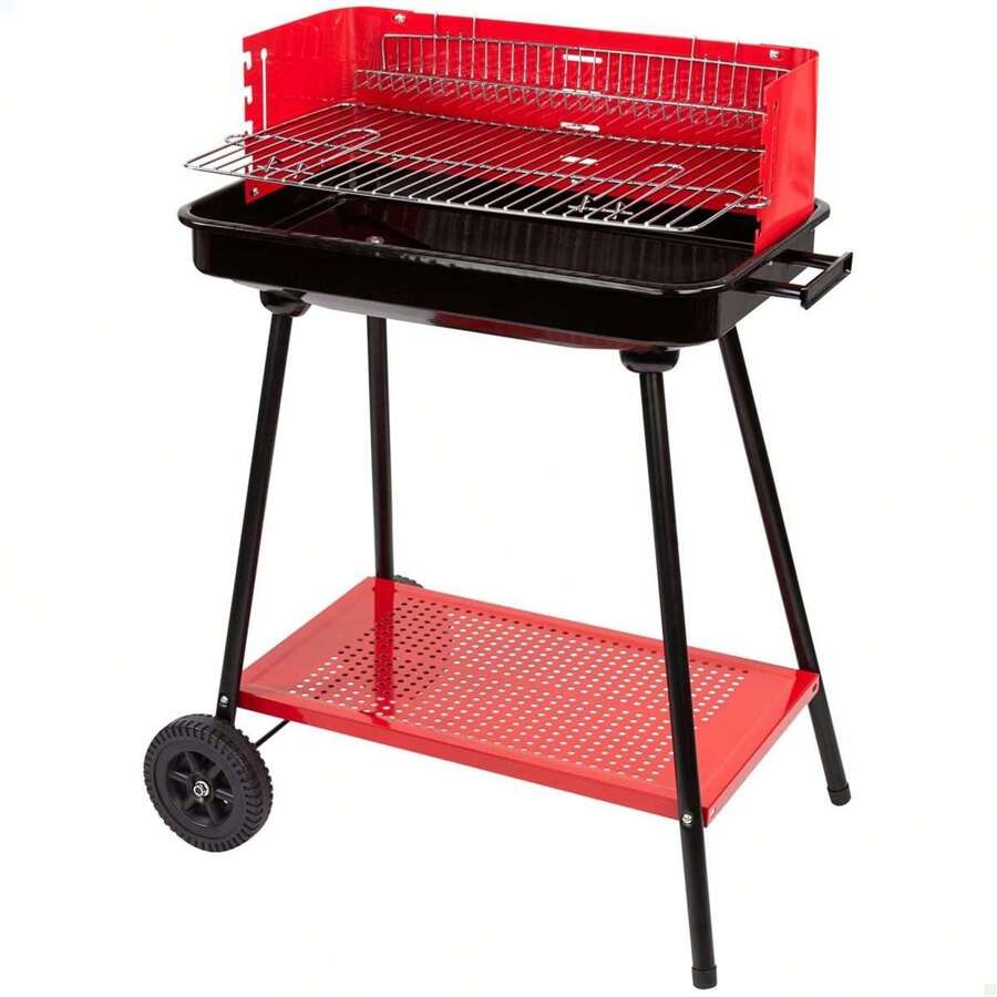 Barbacoa de carbón Aktive 66X44X85 cm - Camping - Muebles Para El Aire Libre - Color Baby - Ref. 52898 - Multicolor - Ver 1