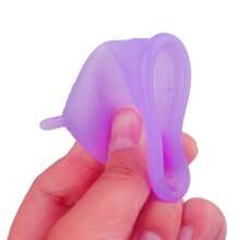 3-Piece Set Menstrual Cup Medical Grade Silicone Women Period Cups Coppetta Mestruale Coupe Feminine Hygiene Menstrual Disc For Collect Menstruation - Purple - View 10