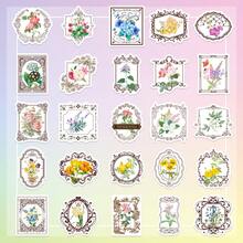 50入組白色花卉貼紙,適用於筆記本電腦、剪貼簿、行李、手機,大量裝載的女孩、學生、青少年、成年人貼紙 - 彩色 - 查看 3