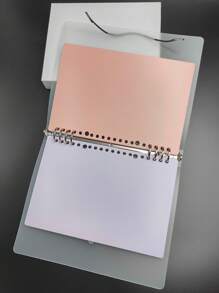 1pc A5/b5 Frosted Shell With Large Capacity, Waterproof, Detachable & Simple Loose-leaf Binder Soft Cover Notebook With Replacement Refills And Non-hand-stuck Loose-leaf Shell - White - View 9