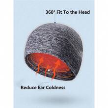 1pc Windproof And Cold-Resistant Hat, Color: Purple - Purple - View 2