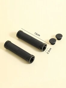 單車把手握把,黑色防滑mtb/bmx單車把手套,由鋁合金製成,適用於騎行配件cr-gp01-bk - 黑色 - 查看 4