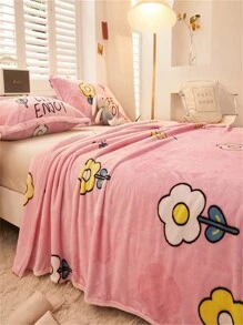 1 chiếc chăn lông nhân tạo in hình hoạt hình mềm mại và ấm áp, thích hợp trang trí phòng khách và phòng ngủ, mềm mại, thoải mái và ấm áp, có thể dùng làm đồ treo tường phòng khách, trang trí phòng ngủ, đồ giường phòng ký túc xá, văn phòng, ô tô, du lịch, dã ngoại, tiệc tùng, sinh nhật, tốt nghiệp, mọi mùa - Hồng - Xem 9