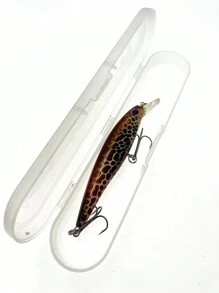 1pc/Box 11cm 13.4g Minnow Lure For Long Distance Casting, Freshwater Slow Sinking, Floating & Suspending, Curved Mouth Bass Lure - Bronze - View 3