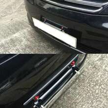 通用碳纖維車牌框架支架,可調節旋轉角度賽車牌框架,適用於汽車改裝 - 紅色 - 查看 11