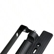 通用碳纖維車牌框架支架,可調節旋轉角度賽車牌框架,適用於汽車改裝 - 紅色 - 查看 6