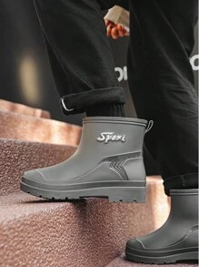 男士防水短筒雨靴,適合休閒和戶外穿著