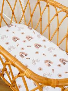 2入組新生兒嬰兒床墊套,尺寸適用於33”x17”x2”床墊 - 彩色 - 查看 3