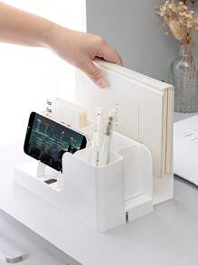 Hộp lưu trữ văn phòng phẩm thường có thể thu vào 1pc - trắng - Xem 3