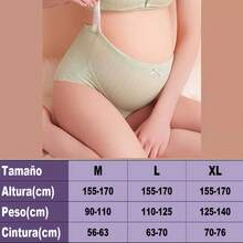 Panti O Pantaletas Maternidad Embarazo Calzones Algodón/3pz - Celeste - Ver 2