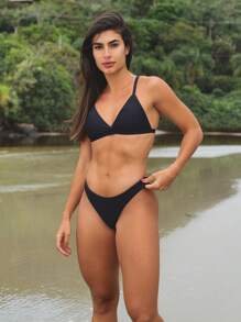 Women Bikini Sets - màu đen - Xem 3