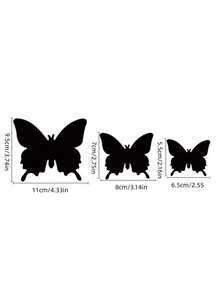 12pcs/set 3 Size 3d Butterfly Wall Decorations, Party & Birthday & Craft & Cupcake Decor, Room Wall Decals - Green - View 9
