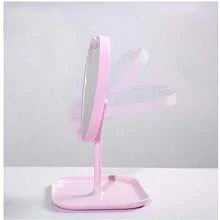 1 Pieza Espejo De Tocador Con Forma De Corazón Fst Con Led Con 3 Opciones De Luz Para Maquillaje, Escritorio/mesa - Rosa - Ver 5