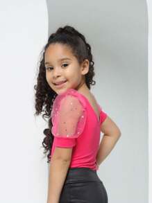 Young Girls Bodysuits & Jumpsuits - 玫紅色 - 查看 3