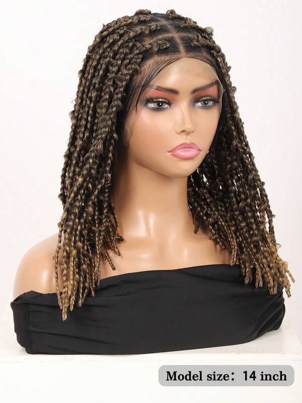 14 Inches Knotless Box Braided Wigs for Women Butterfly Bob Braided