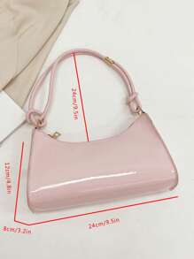 Bolsa sólida transparente de color jalea con correa para el hombro, impermeable, a prueba de arena, bolsa transparente para deportes de playa, picnic, merienda y bolso transparente para mujeres