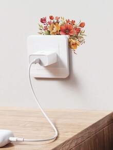 1片花葉設計開關貼紙 - 彩色 - 查看 4