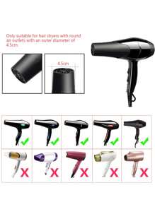 1 Với Lược Gió Vòi Salon Tóc Nhà Salon Tạo Kiểu Gió Bao Rời Vòi Gió Nylon Với Lược Gió bao - màu đen - Xem 7