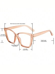 Nouvelles lunettes à monture transparente surdimensionnée minimaliste, convenant à la tenue quotidienne pour les vacances à la plage d'été, les sorties en extérieur et les voyages