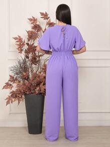 Women Jumpsuits - Red Violet - View 5
