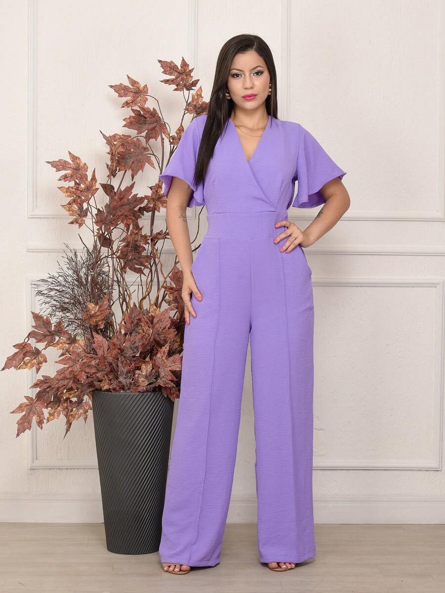 Women Jumpsuits - Red Violet - View 1