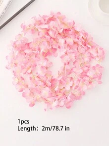 1 件情人節人造紫羅蘭花藤裝飾,2m 婚禮裝飾流蘇花環,派對求婚場景佈置 - 粉色 - 查看 4