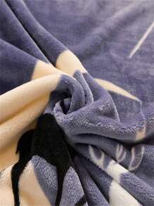 1 件卡通印花人造毛皮柔软温暖毛毯，适用于客厅和卧室装饰，柔软、舒适、温暖，可用作客厅壁挂、卧室装饰、宿舍床上用品、办公室、汽车、旅行、野餐、派对、生日、毕业典礼、所有季节