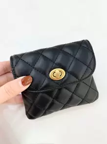 1pc Women's Waist Bag Chain Bag French Rhombic Waist Belt Bag Ins Mini Lightweight Leather Belt Sling Bag Versatile Waist Pouch