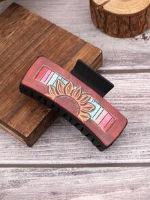 1 件西式仙人掌发夹，适合女士 - 彩色 - 查看 2