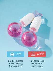 2pcs Facial Massage Ice Hockey - Pink - View 6