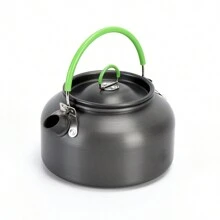 Hikevictor 0.8l 戶外輕量鋁製露營茶壺水壺咖啡壺戶外水壺露營健行背包 - 深灰色 - 查看 2