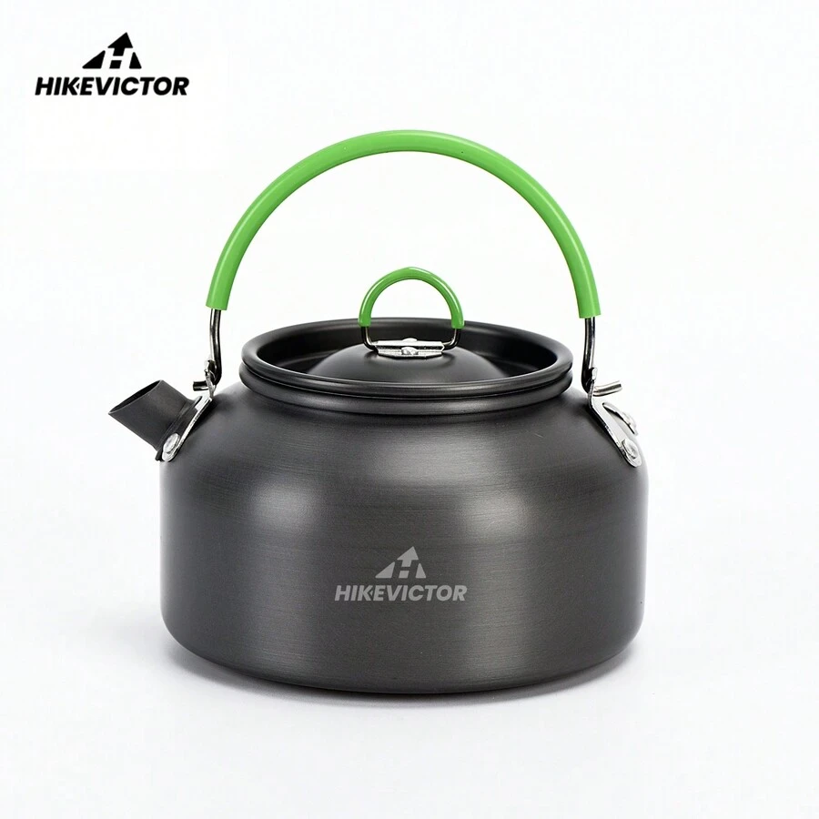 Hikevictor 0.8l 戶外輕量鋁製露營茶壺水壺咖啡壺戶外水壺露營健行背包 - 深灰色 - 查看 1