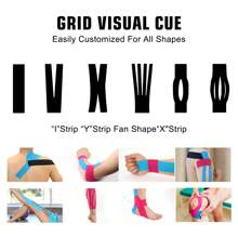 1 卷 5 厘米 X 5 米运动胶带、运动绷带、弹性肌肉胶带、运动胶带健身房配件健身房绷带运动胶带 - 藏蓝色 - 查看 5