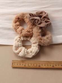 7pcs Mùa thu đông Của phụ nữ Sang trọng Đàn hồi Nâu Băng tóc Tóc đuôi gà - Nhiều màu - Xem 2