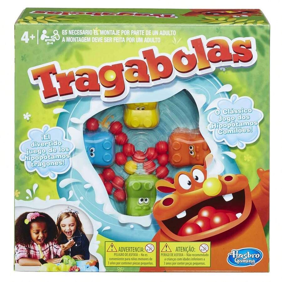 Juego Tragabolas ¡consigue que tu hipopótamo sea el más comilón! (Hasbro 98936B09) - Multicolor - Ver 1